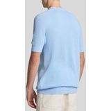 Lyle & Scott - T-shirt - Lichtblauw - Linnenmix