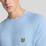 Lyle & Scott - T-shirt - Lichtblauw - Linnenmix