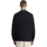 Lyle & Scott Loopback embroidered hoodie - jet black white