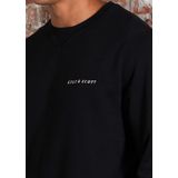 Lyle & Scott Loopback embroidered hoodie - jet black white