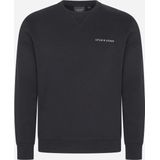 Lyle & Scott Loopback embroidered hoodie - jet black white