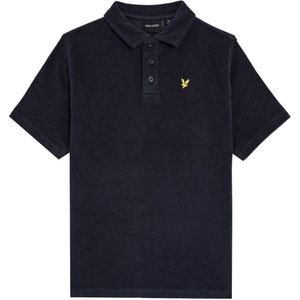Lyle and Scott - Towelling Polo - Poloshirt - Dark Navy - Badstof