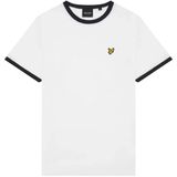 Lyle & Scott - Ringer T-Shirt - Wit - Katoen - Korte Mouwen