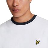 Lyle & Scott - Ringer T-Shirt - Wit - Katoen - Korte Mouwen