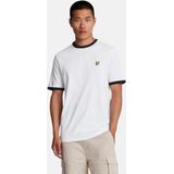 Lyle & Scott - Ringer T-Shirt - Wit - Katoen - Korte Mouwen