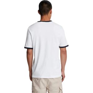 Lyle & Scott - Ringer T-Shirt - Wit - Katoen - Korte Mouwen