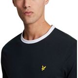 Lyle & Scott - Ringer T-Shirt - Blauw - Katoen