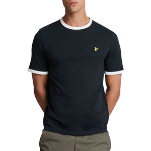 Lyle & Scott - Ringer T-Shirt - Blauw - Katoen