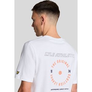 Lyle & Scott - Athletic Graphic T-Shirt - Wit - Katoen