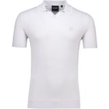 Lyle&Scott - Tipped Knitted Open Collar Poloshirt - Lichtblauw - Katoen