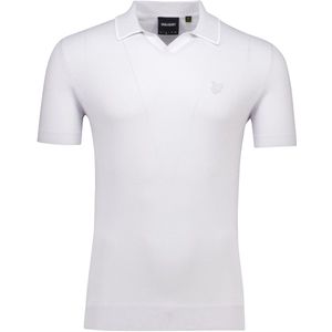 Lyle&Scott - Tipped Knitted Open Collar Poloshirt - Lichtblauw - Katoen