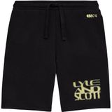 Lyle & Scott - Formation Blur Graphic - Korte Broeken - Zwart