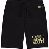 Lyle & Scott - Formation Blur Graphic - Korte Broeken - Zwart