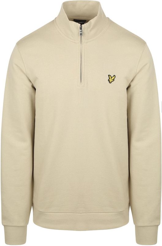 Lyle & Scott - Loopback Quarter Zip Sweat - Vest - Zand
