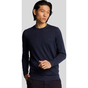 Lyle & Scott - Tonal Superfine - Trui - Groen - 100% Katoen