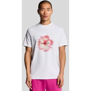 Lyle & Scott - Motion Floral Graphic - T-shirt - Wit - Katoen