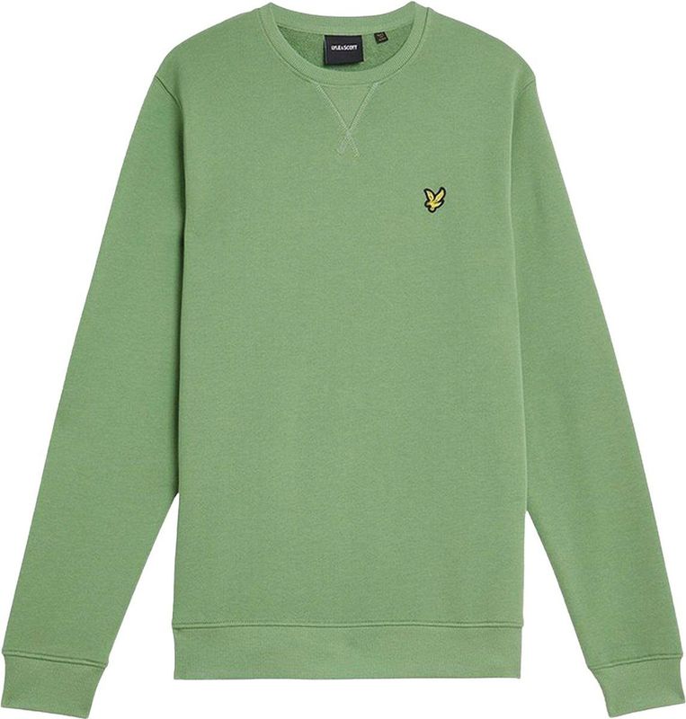 Lyle & Scott - Men Crew Neck - Trui - Donkergroen - 100% Katoen
