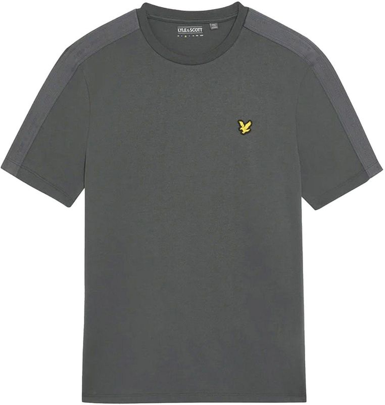 Lyle&Scott - Tape - T-shirt - Technische Katoenmix - Ademend en Vochtafvoerend