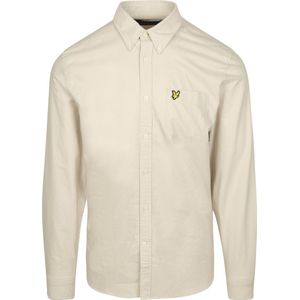 Lyle & Scott - Shirt Plain Oxford - Ecru - Overhemd - Regular-fit - Katoen