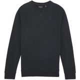 Lyle & Scott - Tonal Crew Neck Sweatshirt - Donkerblauw - Trui
