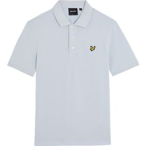 Lyle & Scott - Poloshirt - Lichtblauw - Katoen - Korte Mouwen
