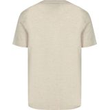 Lyle & Scott - Heather T-Shirt - Beige - Katoen - Korte Mouwen - Ronde Hals
