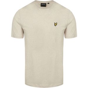 Lyle & Scott - Heather T-Shirt - Beige - Katoen - Korte Mouwen