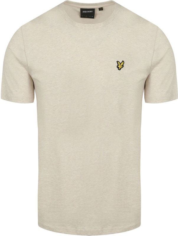 Lyle & Scott - Heather T-Shirt - Beige - Katoen - Korte Mouwen