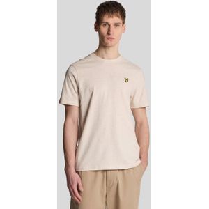 Lyle and Scott T-shirt - Heather Ecru - Heren - 100% Katoen - Print