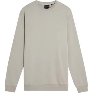 Lyle & Scott - Superfine Katoenen Ronde Hals Sweatshirt - Wilgen Grijs