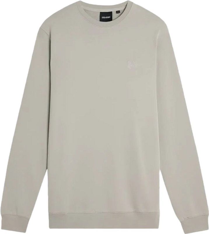 Lyle & Scott - Superfine Katoenen Ronde Hals Sweatshirt - Wilgen Grijs