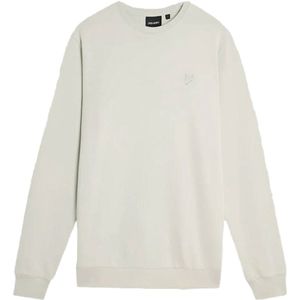 Lyle & Scott Superfine Katoenen Crew Neck Sweatshirt - Celadon Tint