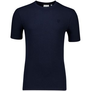 Lyle&Scott - Jacquard T-shirt - Donkerblauw - Katoen