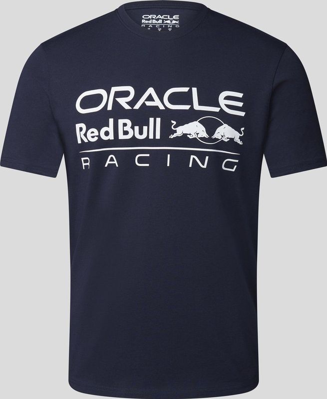 Red Bull Racing Logo Shirt Blauw - Max Verstappen - Sergio Perez - Oracle
