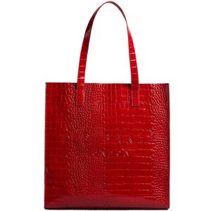Accessoires Ted Baker Croccon Croc Detail Grote Icon Tas in Rood