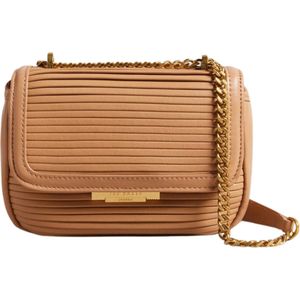 Ted Baker Pyalily Plisse Xbody Bag Dames Crossbodytas - Camel