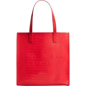 Ted Baker Croccon Dames Shopper - Coral - One Size