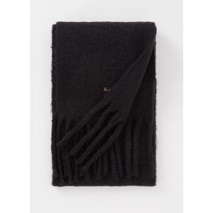 Ted Baker Shelmas fijngebreide sjaal in wolblend met franjes 200 x 25 cm