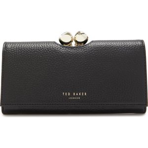 Ted Baker Rosyela Dames drukknop portemonnee Leer - Zwart