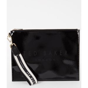 Ted Baker Bethans clutch met lakfinish en logo