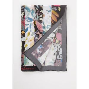 Ted Baker Cattiaa sjaal van zijde met bloemenprint 180 x 65 cm