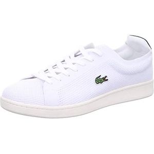 Lacoste 45SMA0023, korte sneakers voor heren, WHT/GRN, 42 EU, wit groen, 42 EU
