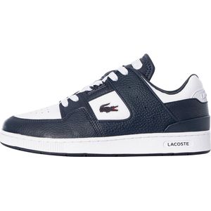 Lacoste Court Cage Sma Heren Sneakers - Wit/Donkerblauw - Maat 44