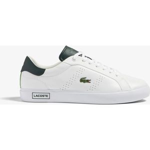 Lacoste Powercourt 2.0 Heren Sneakers - Wit/Groen - Maat 45