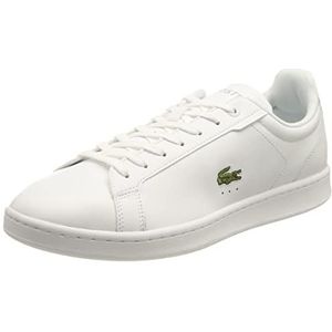 Lacoste 45SMA0110, korte sneakers voor heren, WHT/WHT, 40 EU, Wht, 40 EU