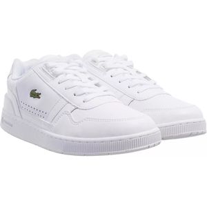 Sneakers T-clip LACOSTE. Leer materiaal. Maten 39. Wit kleur