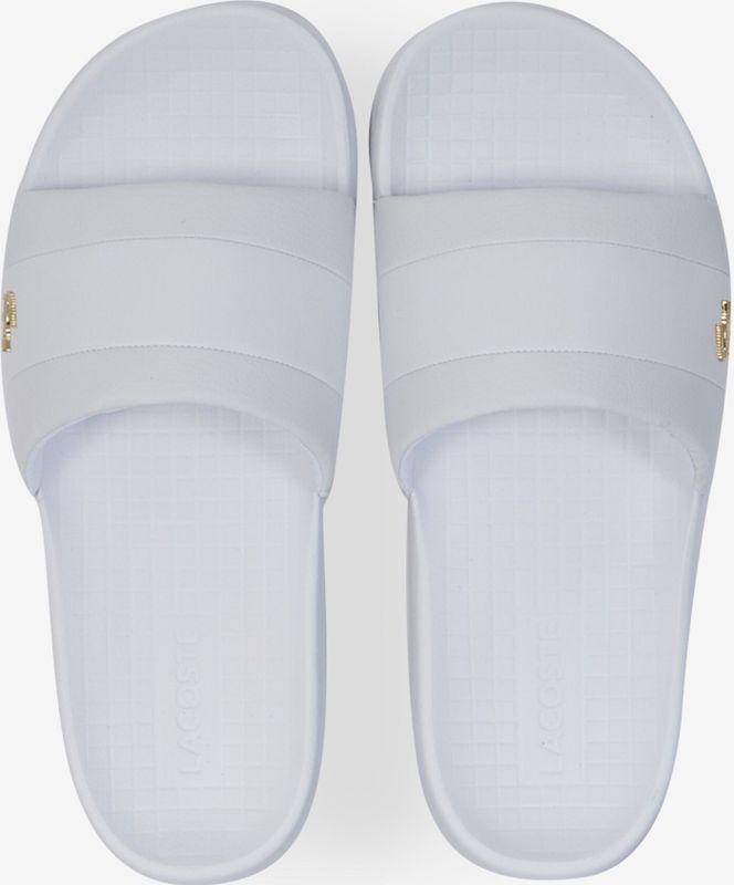 Lacoste - Serve Pin Slides - Badslippers - Wit