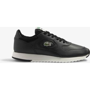 Lacoste Linetrack 2231 Sma Heren Sneakers - Zwart/Gebroken Wit - Maat 46