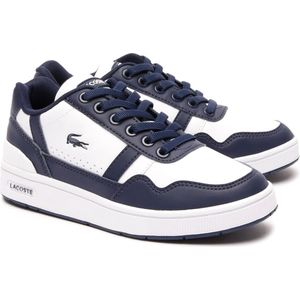 Sneakers Lacoste T-clip - Kinderen  Wit/blauw  Unisex
