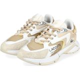 Lacoste L003 Neo Dames Sneakers - Bruin/Wit - Maat 41
